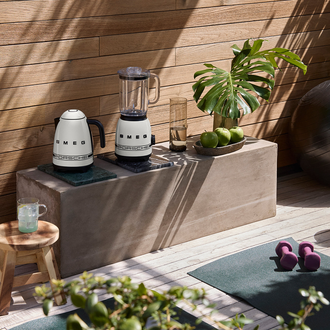 Porsche × SMEG Retro-Style Blender – Carrara White