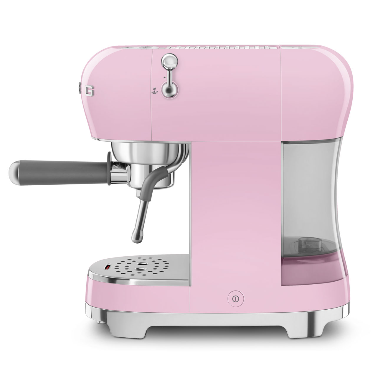 Espresso coffee machine Retro-style Pink Glossy