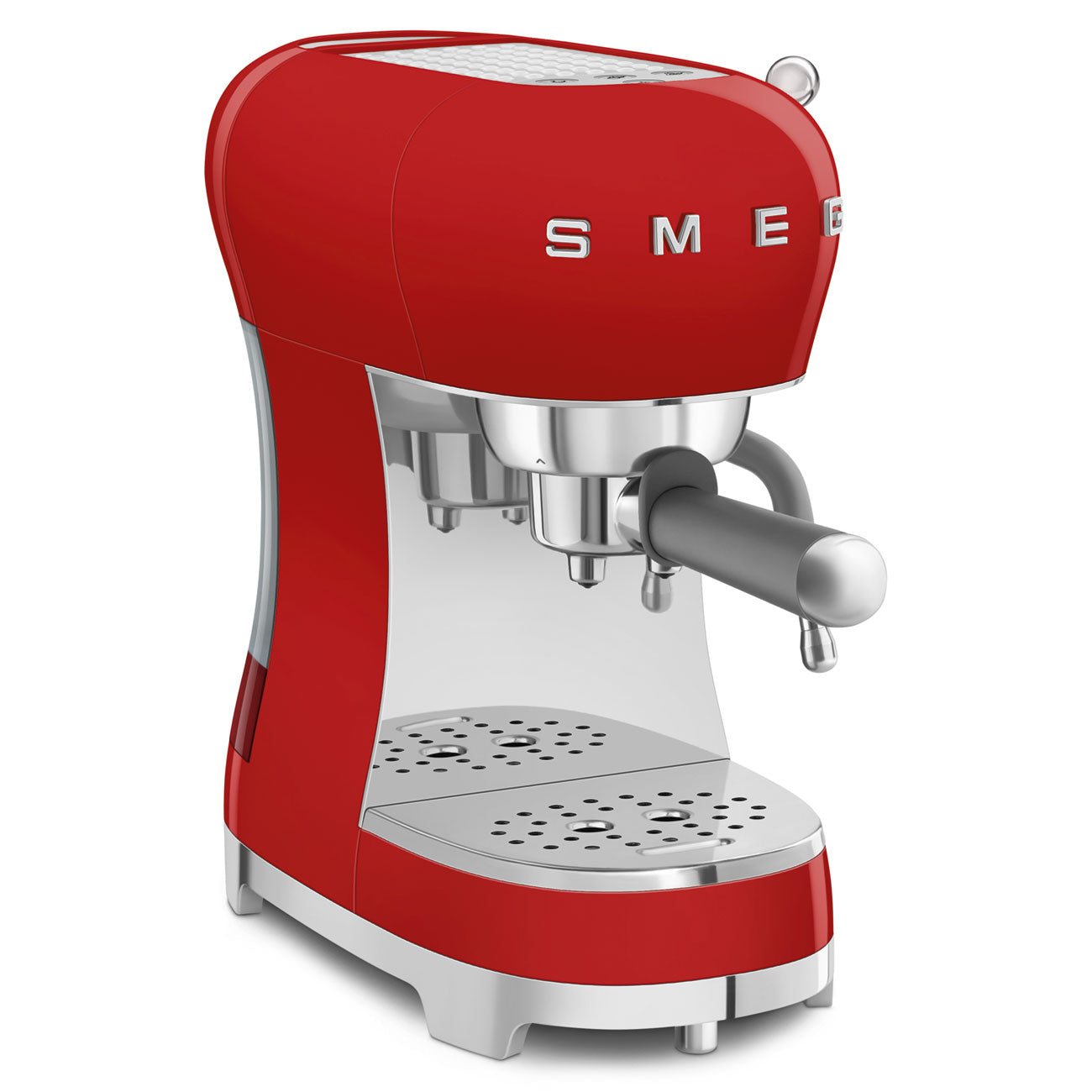 Espresso coffee machine Retro-style Red Glossy - Open Box