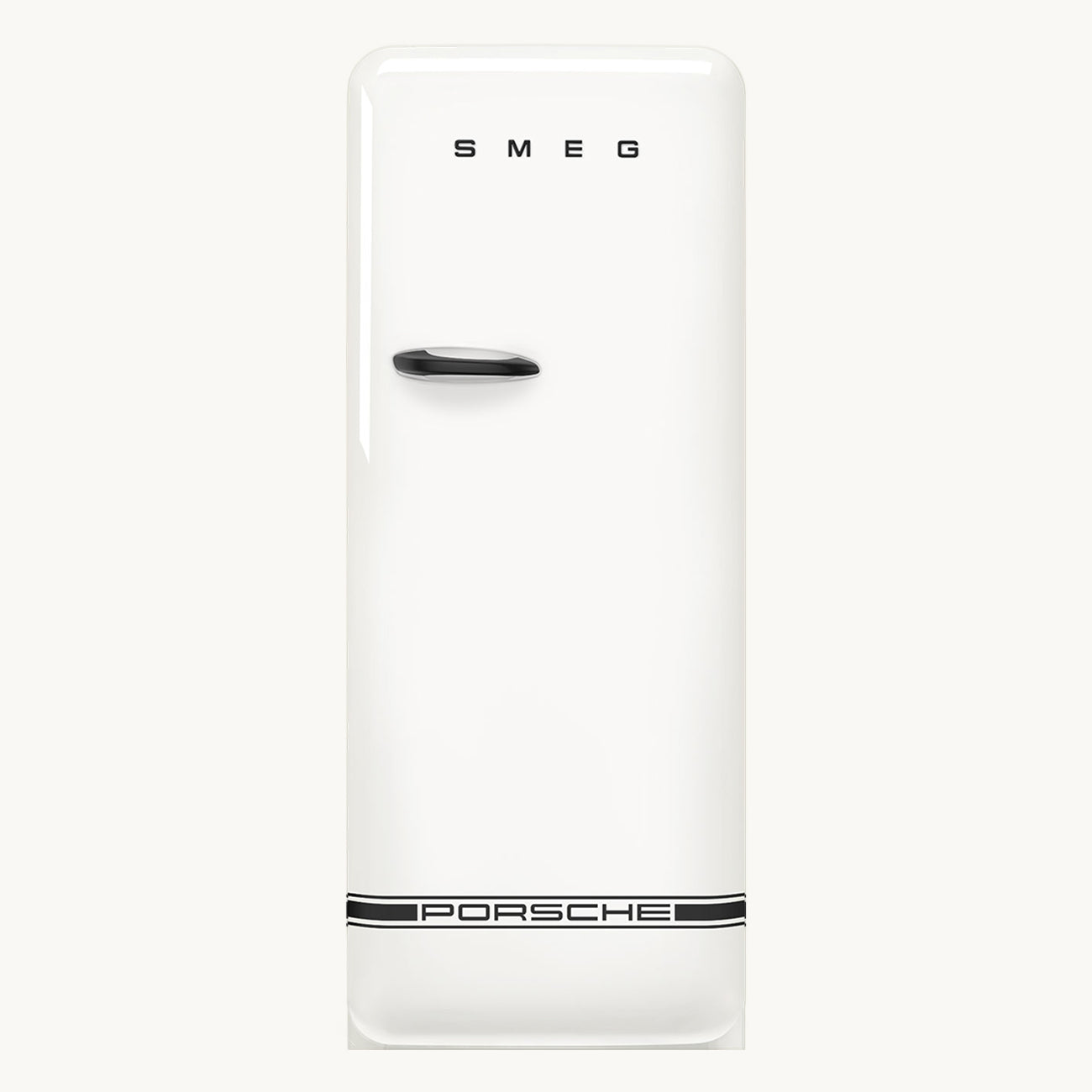 Porsche × SMEG Retro-Style Refrigerator (9.5 cu ft) – Carrara White Glossy