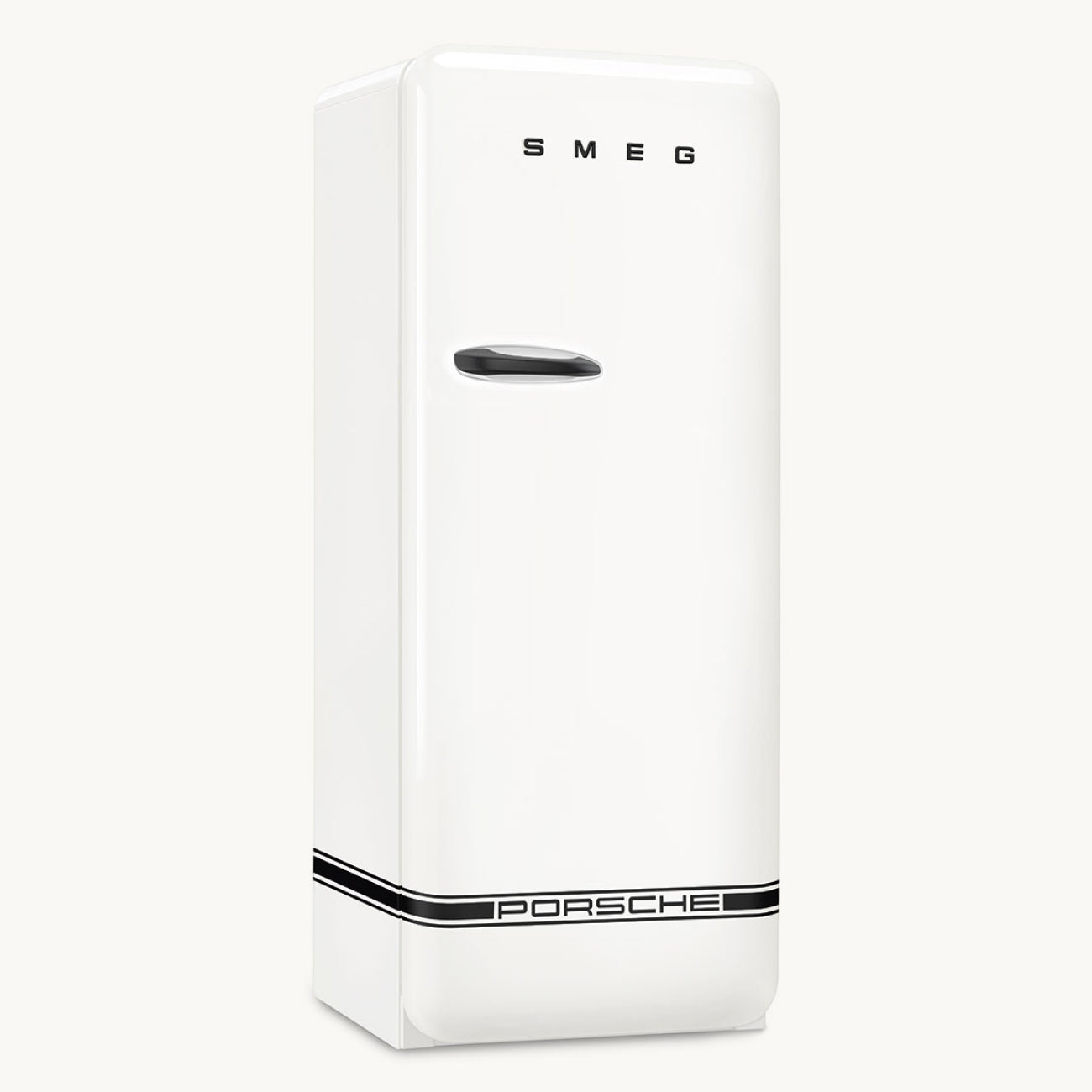 Porsche × SMEG Retro-Style Refrigerator (9.5 cu ft) – Carrara White Glossy