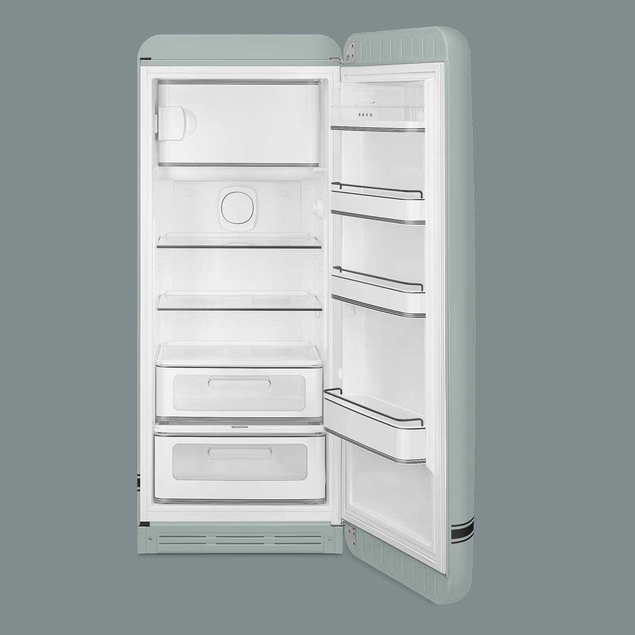 Porsche × SMEG Retro-Style Refrigerator (9.5 cu ft) – Shade Green Glossy