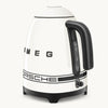 Porsche × SMEG Retro-Style Electric Kettle – Carrara White
