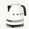 Porsche × SMEG Retro-Style Electric Kettle – Carrara White