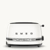 Porsche × SMEG Retro-Style 2-Slice Toaster – Carrara White