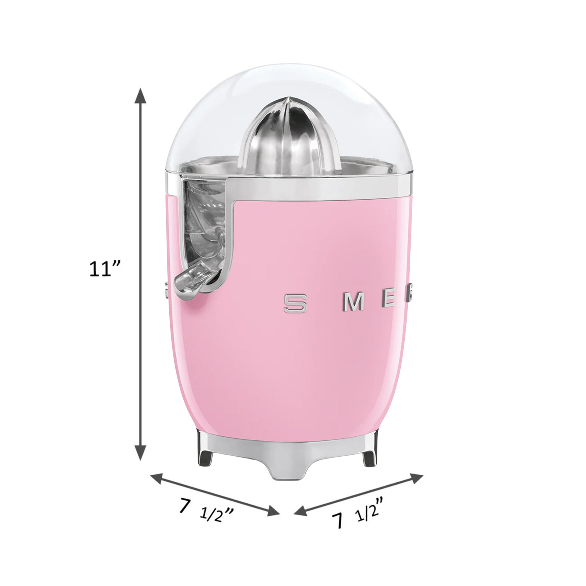 Citrus Juicer - Retro-Style Pastel Pink – SMEG USA