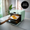 Countertop Combi Oven with Air Fry & Steam – Retro-Style Pastel Green