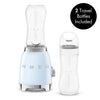 Personal Blender with 2 Travel Bottles – Retro-Style Pastel Blue