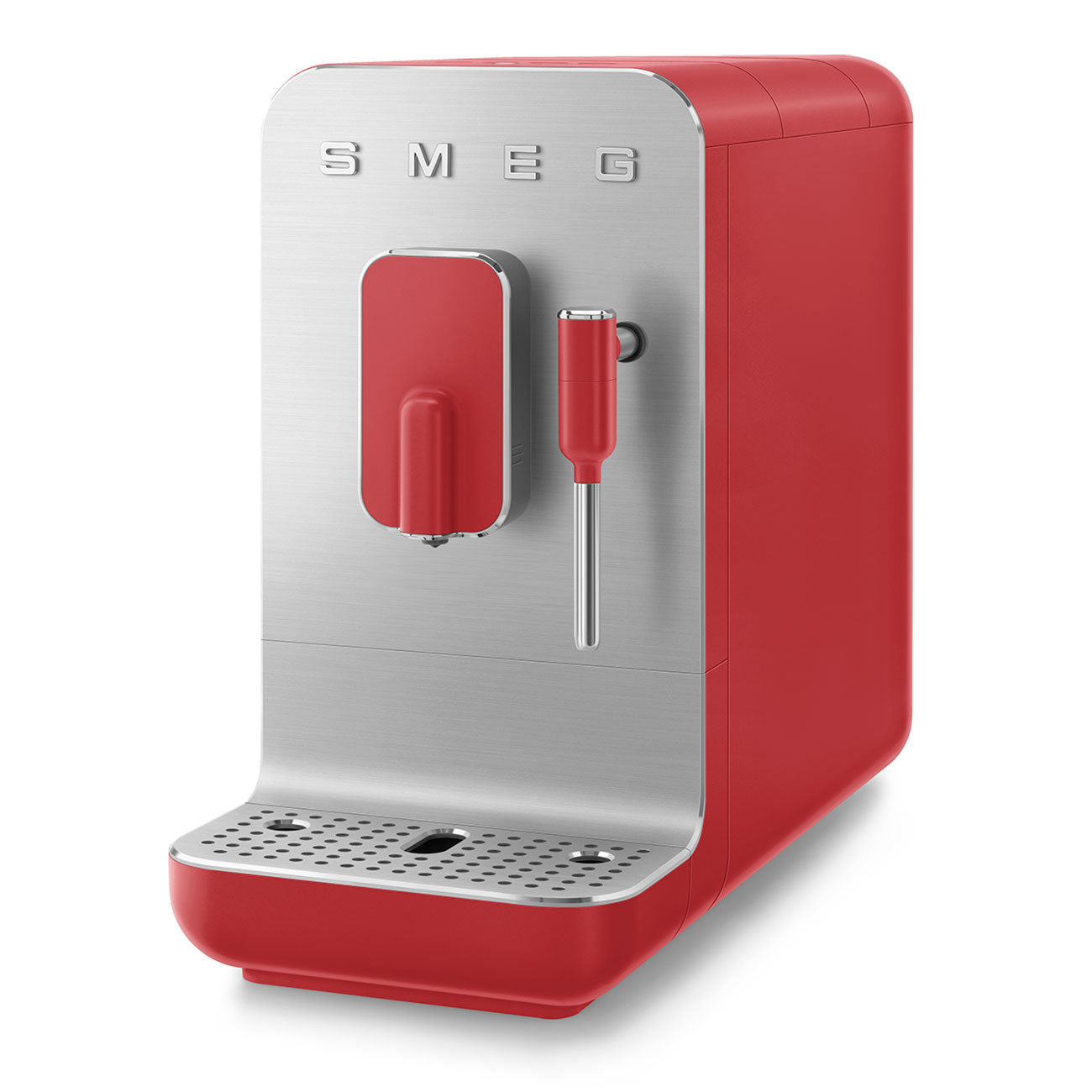 Espresso coffee machine Retro-style Red Matte