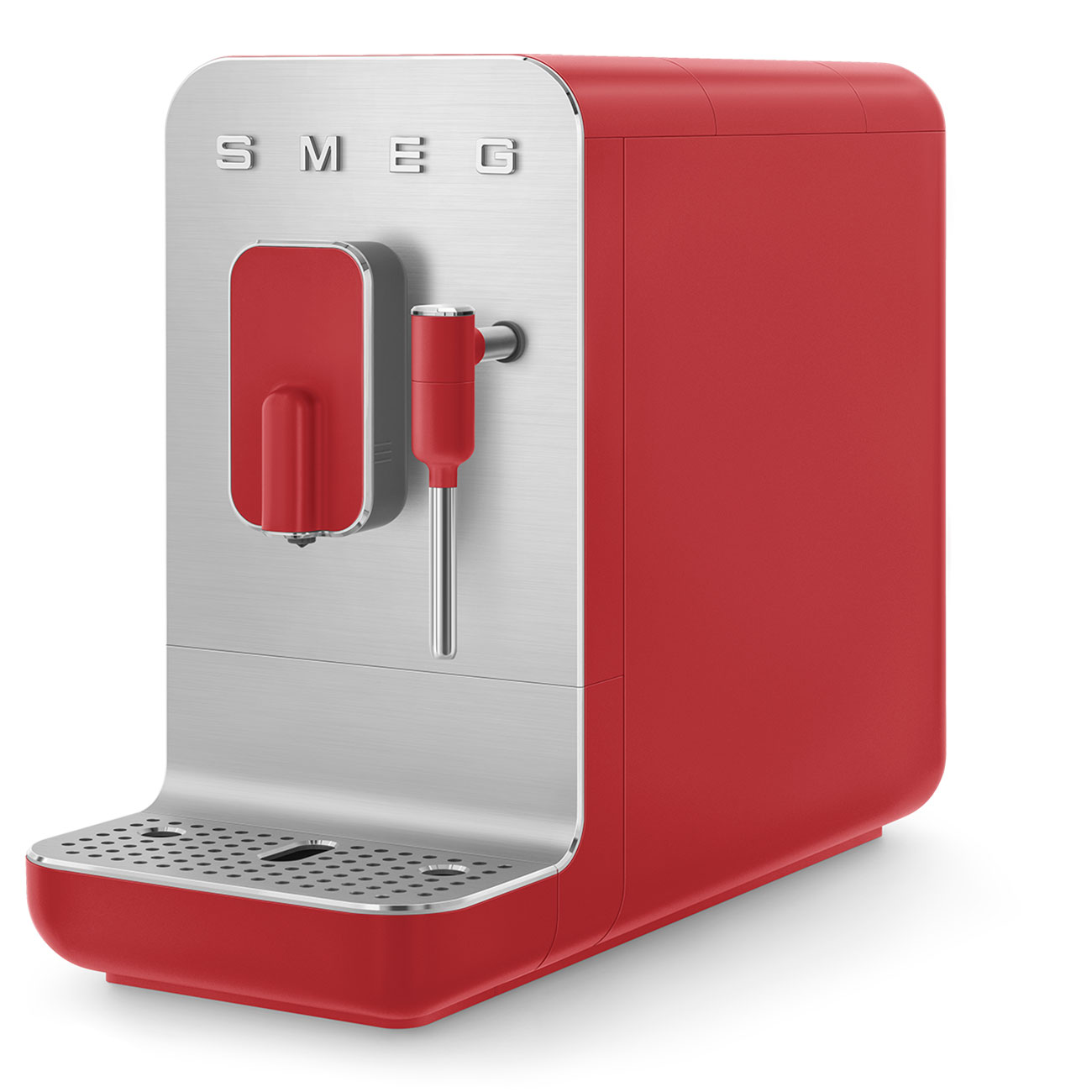 Espresso coffee machine Retro-style Red Matte