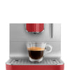 Espresso coffee machine Retro-style Red Matte