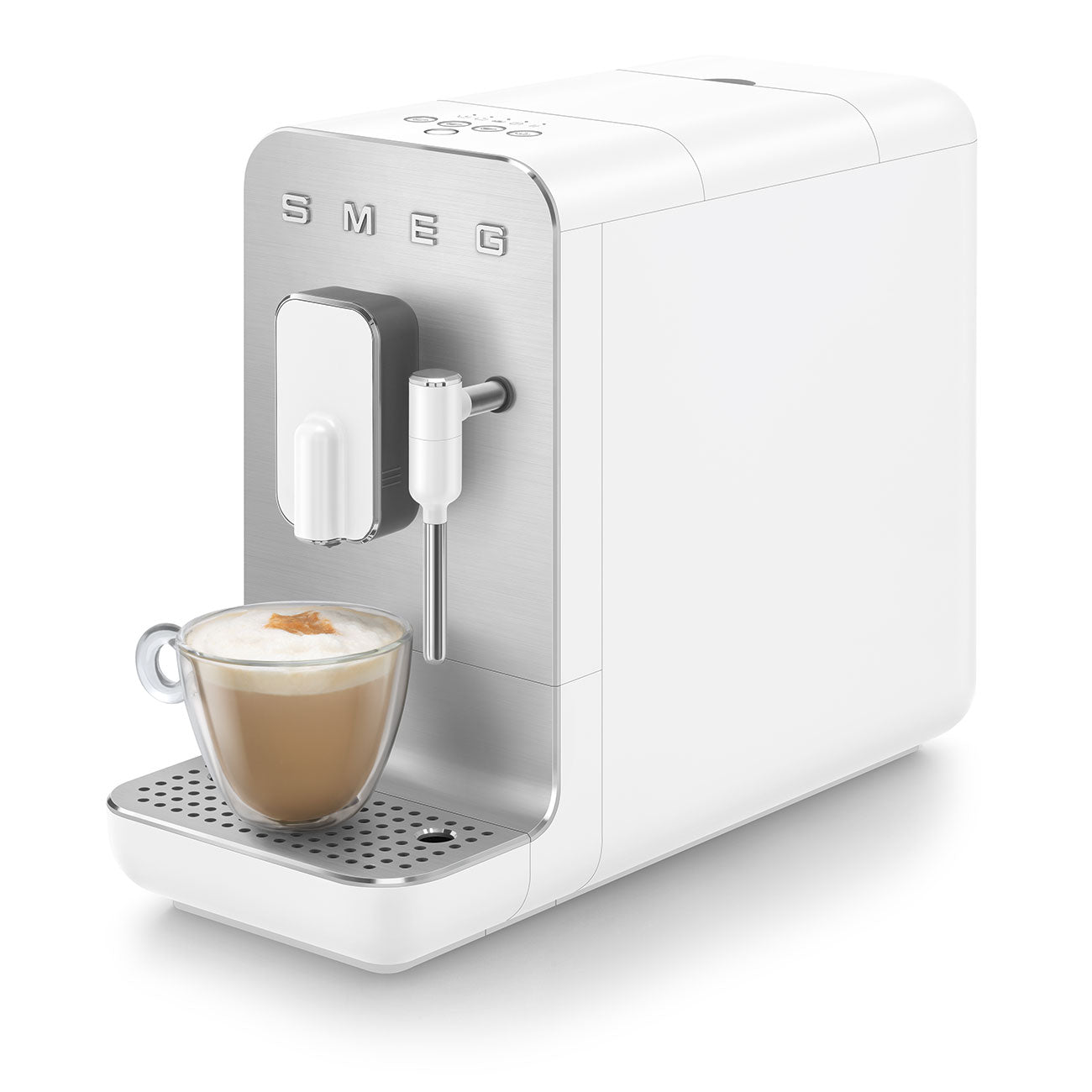 Espresso coffee machine Retro-style White Matte