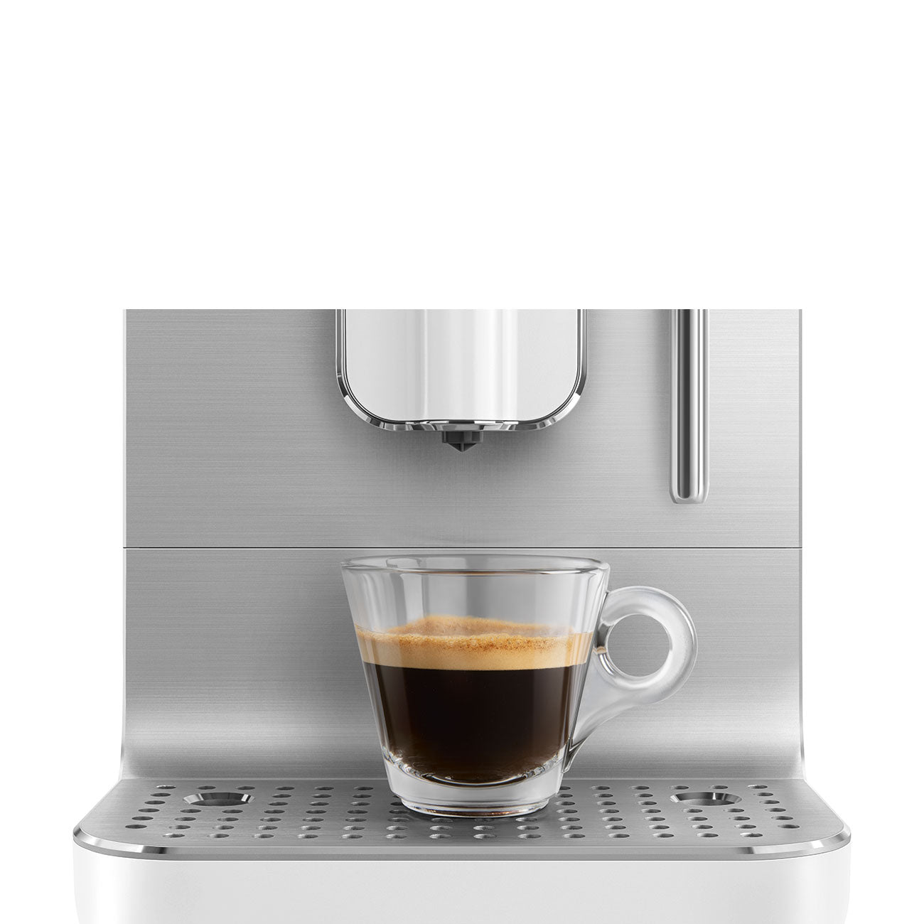 Espresso coffee machine Retro-style White Matte