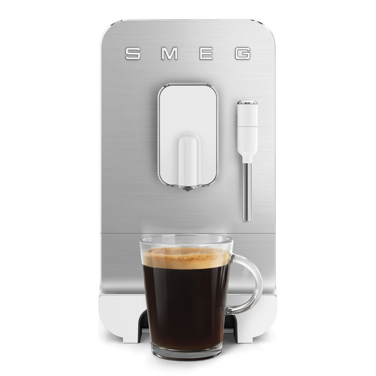 Fully Automatic Espresso Machine with Steam Wand - Matte White