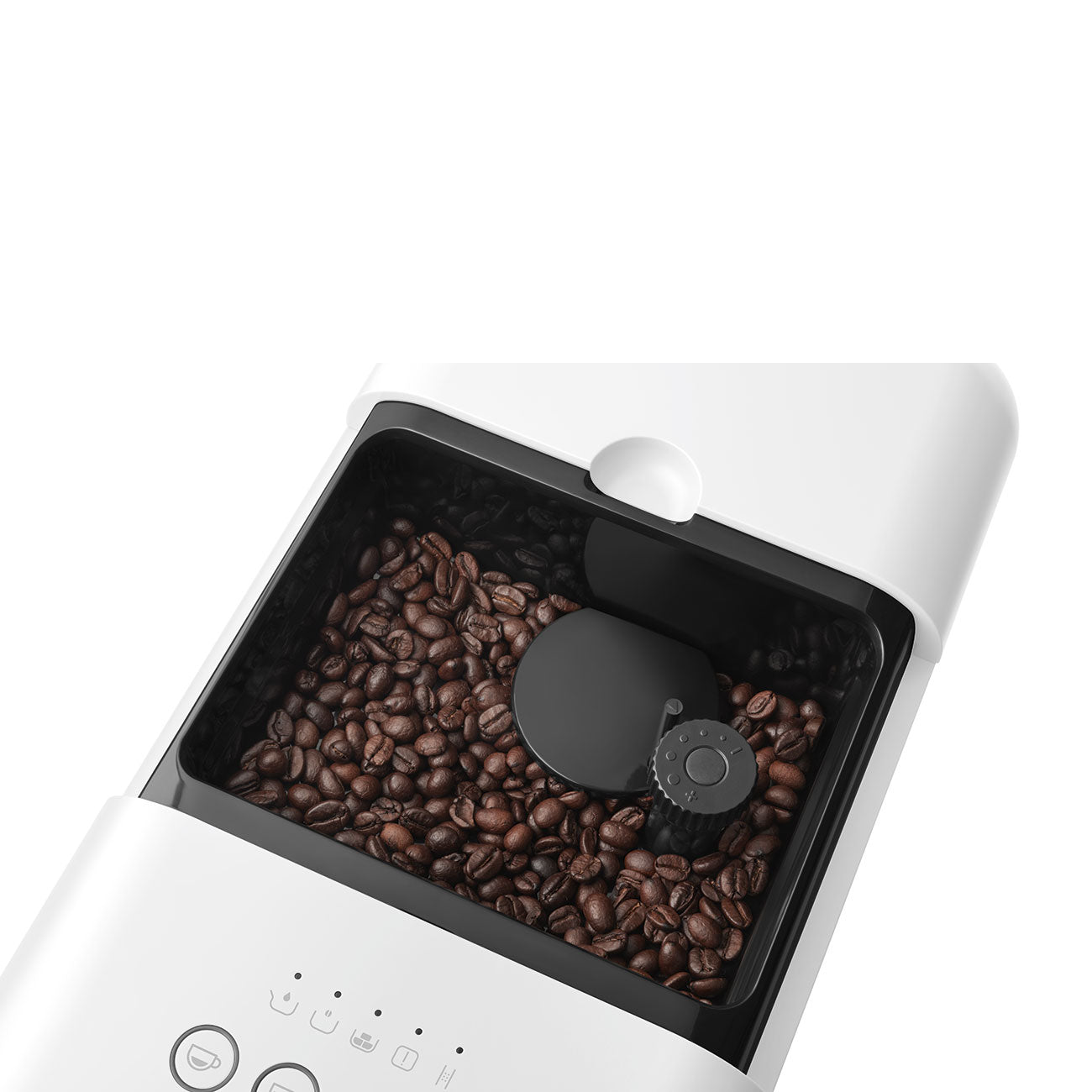 Fully Automatic Espresso Machine with Steam Wand - Matte White