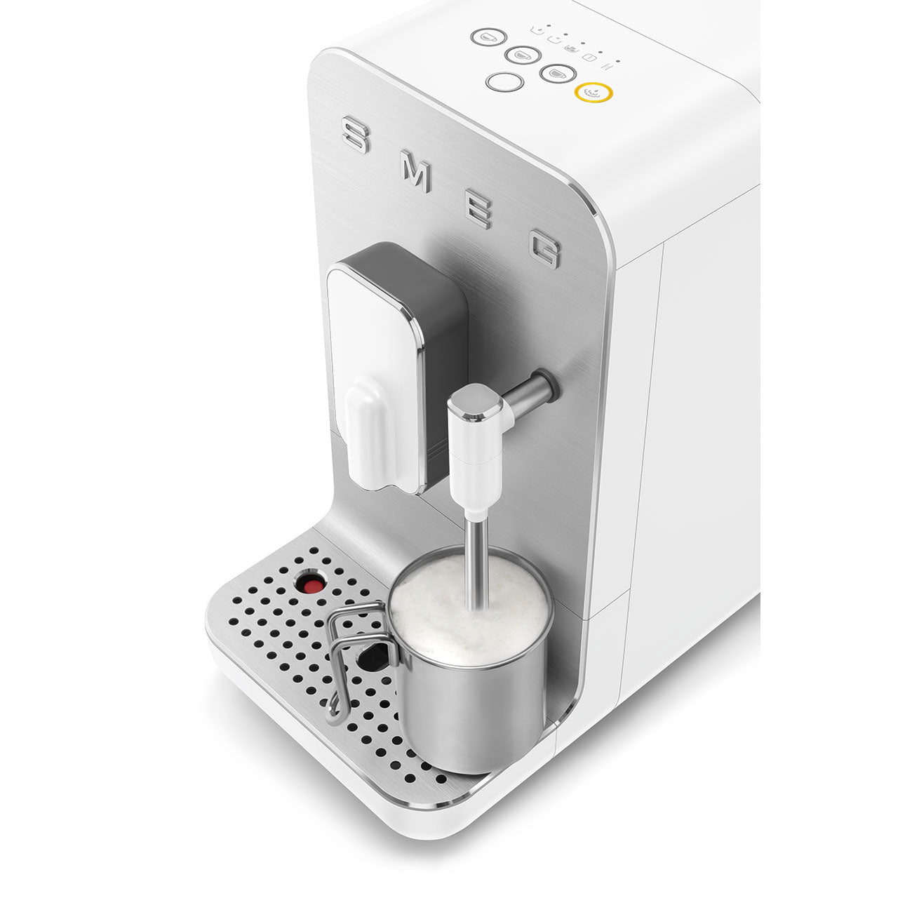 Fully Automatic Espresso Machine with Steam Wand - Matte White