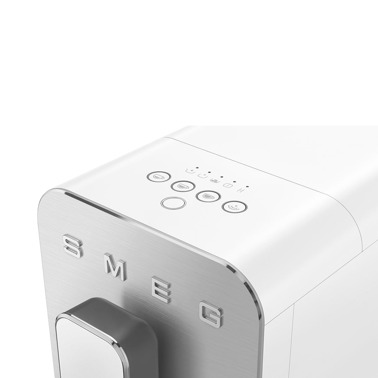 Fully Automatic Espresso Machine with Steam Wand - Matte White