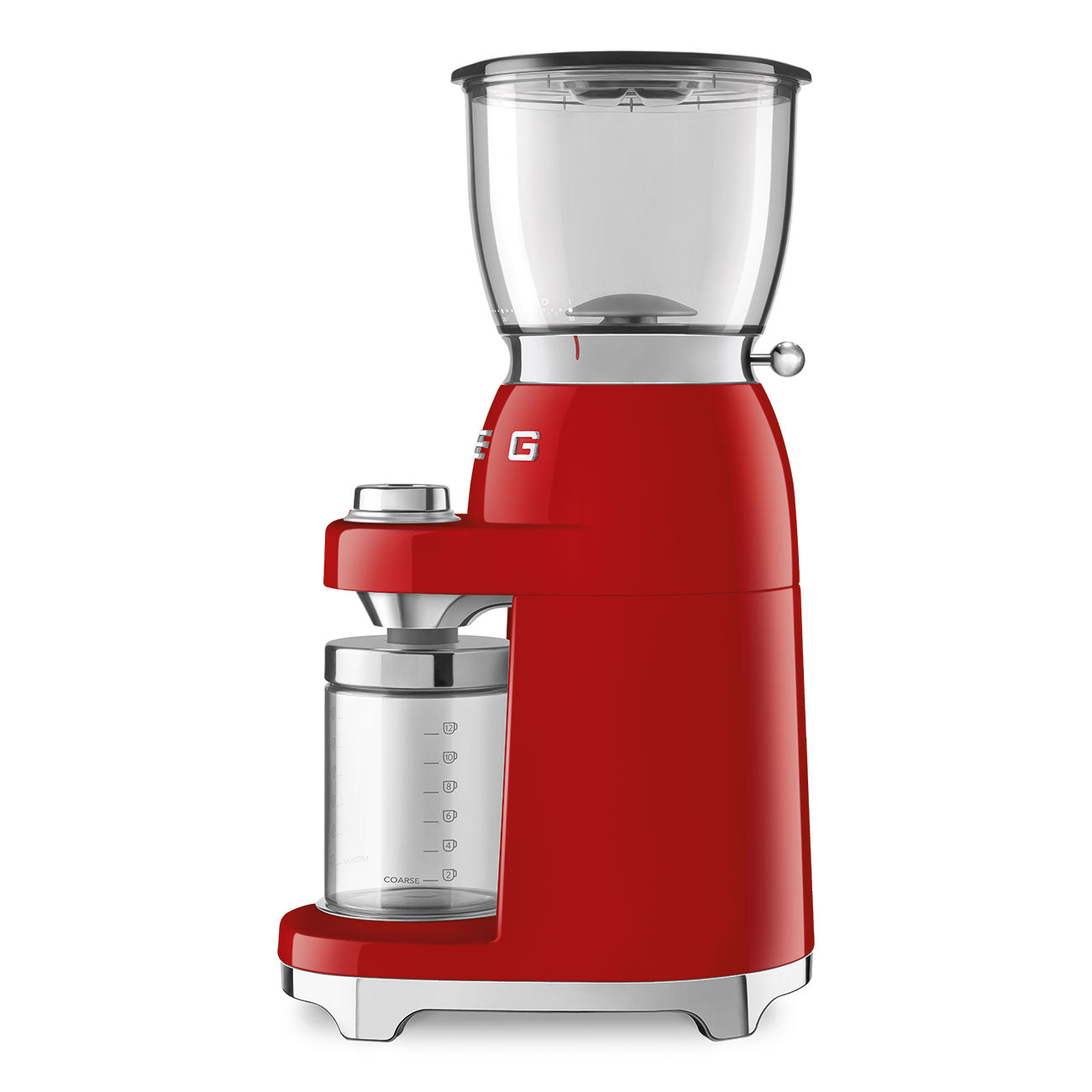 Coffee grinder Retro-style Red Glossy