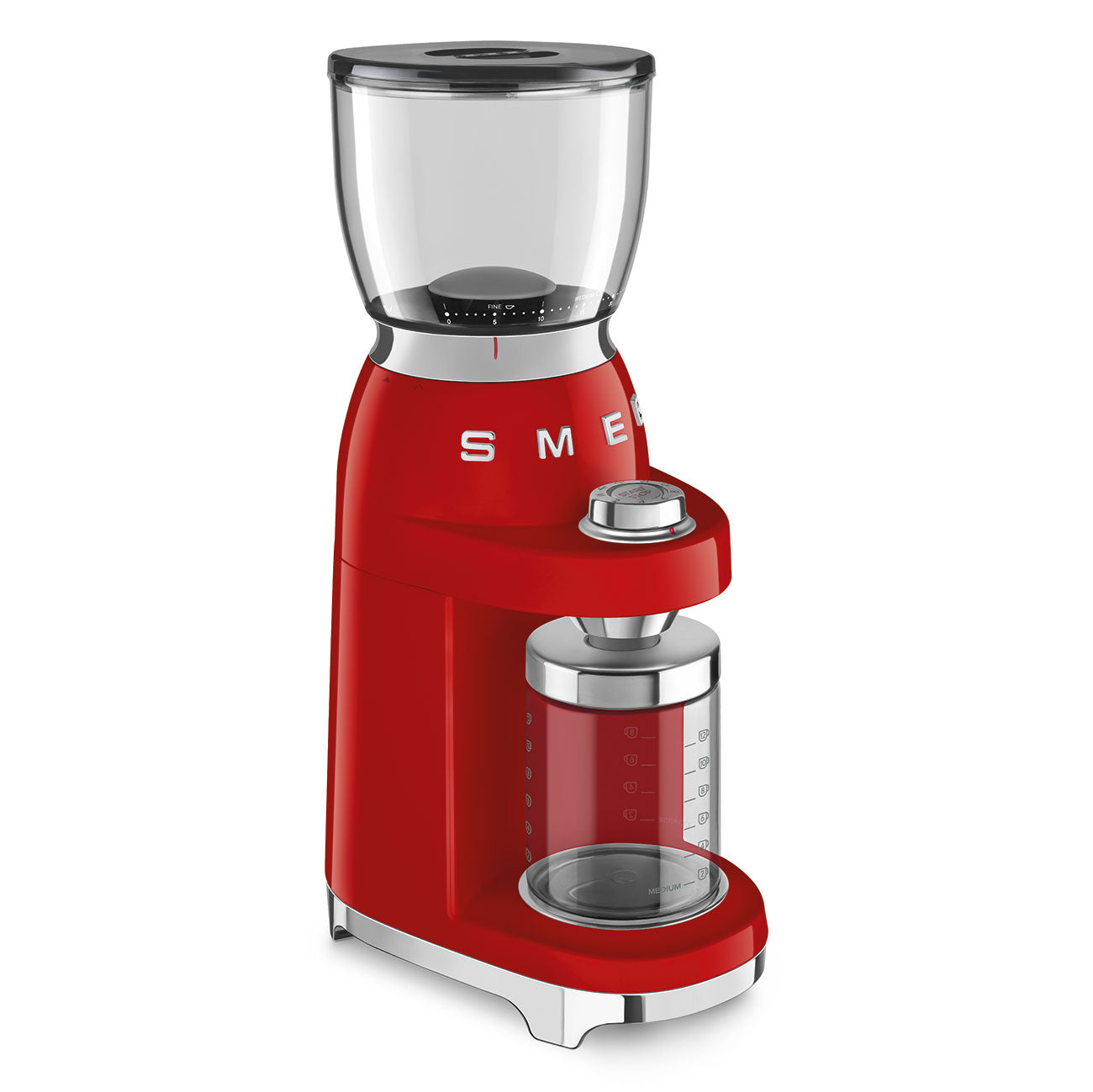 Coffee grinder Retro-style Red Glossy