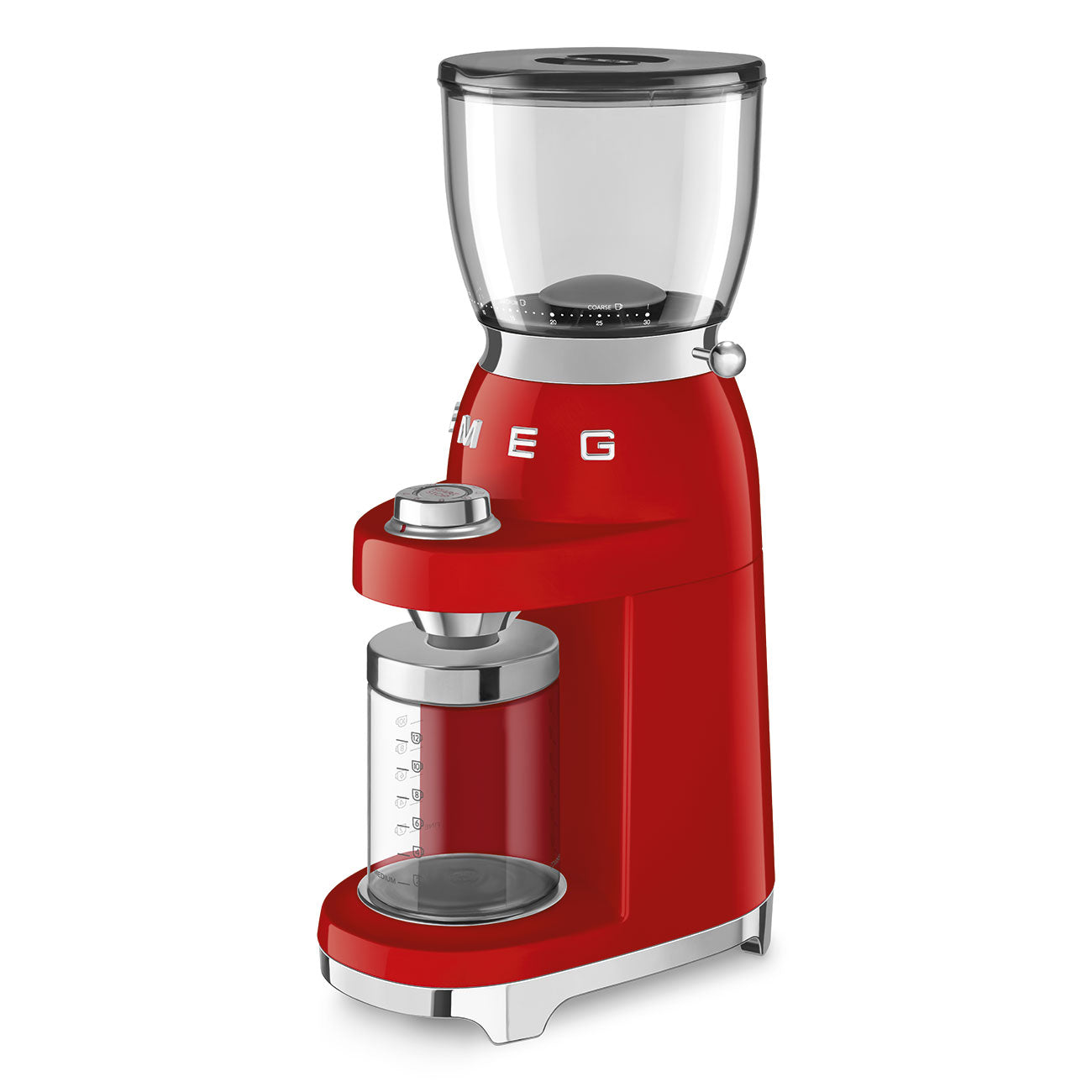 Coffee grinder Retro-style Red Glossy