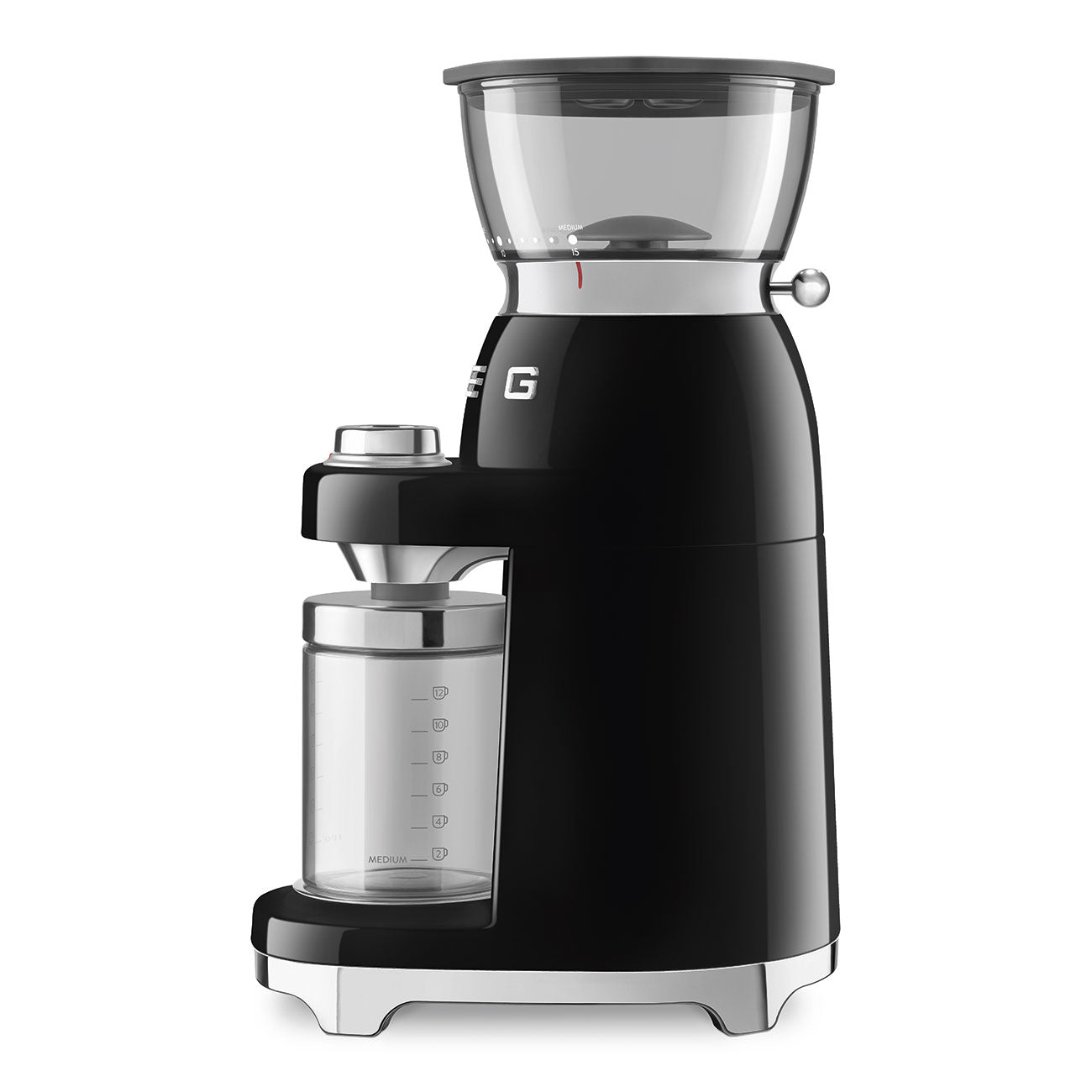SMEG Multipurpose Conical Burr Coffee Grinder – Retro-Style Black ...
