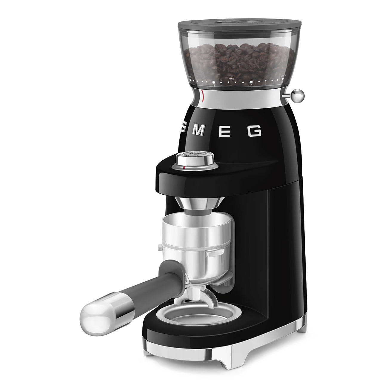 SMEG Multipurpose Conical Burr Coffee Grinder – Retro-Style Black ...