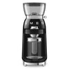 Multipurpose Conical Burr Coffee Grinder – Retro-Style Black