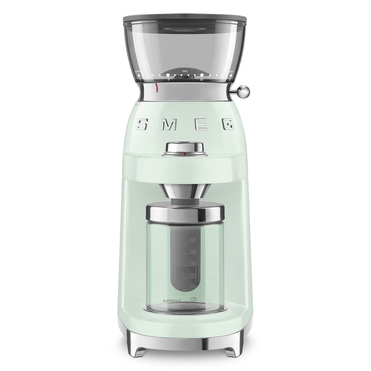 Multipurpose Conical Burr Coffee Grinder – Retro-Style Pastel Green