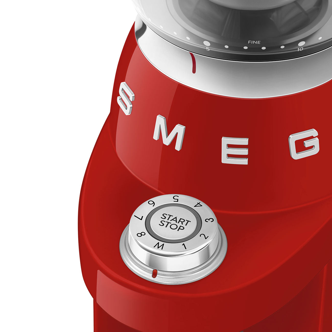 SMEG Multipurpose Conical Burr Coffee Grinder – Retro-Style Red – SMEG USA