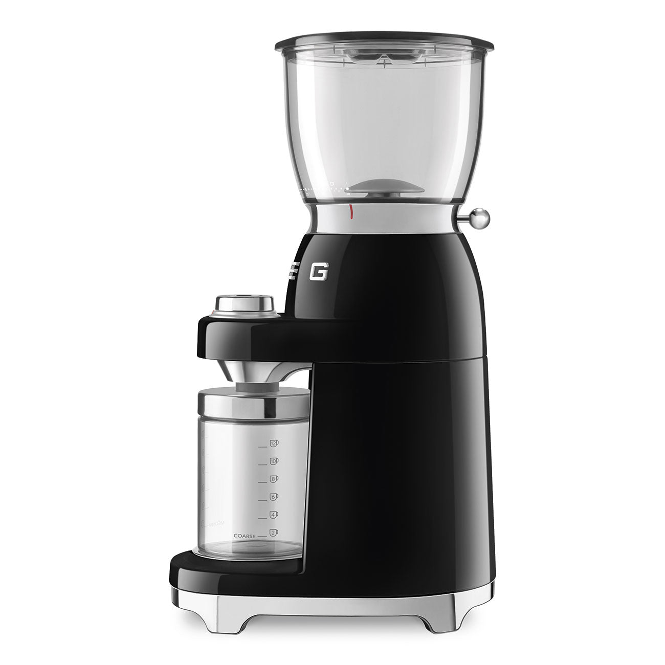 Conical Burr Coffee Grinder – Retro-Style Black
