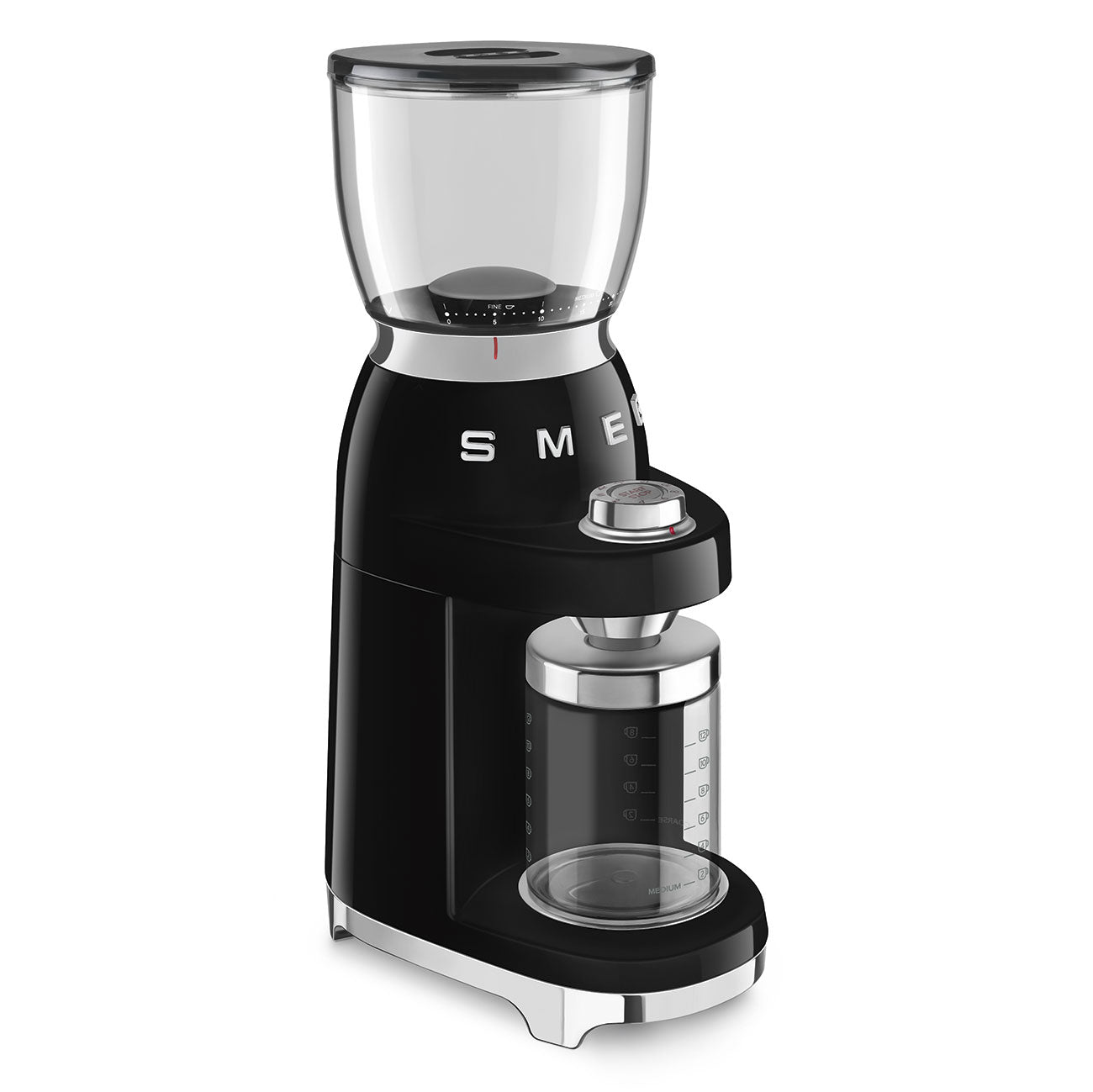 Coffee grinder Retro-style Black Glossy