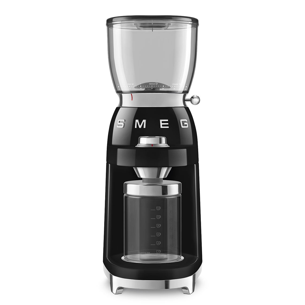 Coffee grinder Retro-style Black Glossy