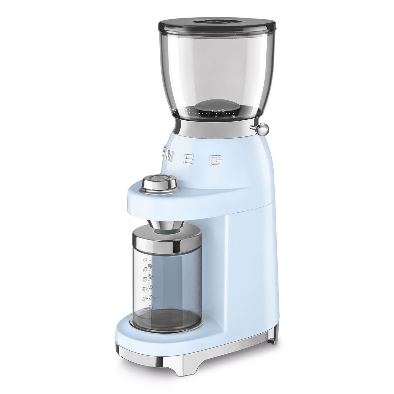 Coffee grinder Retro-style Pastel blue Glossy