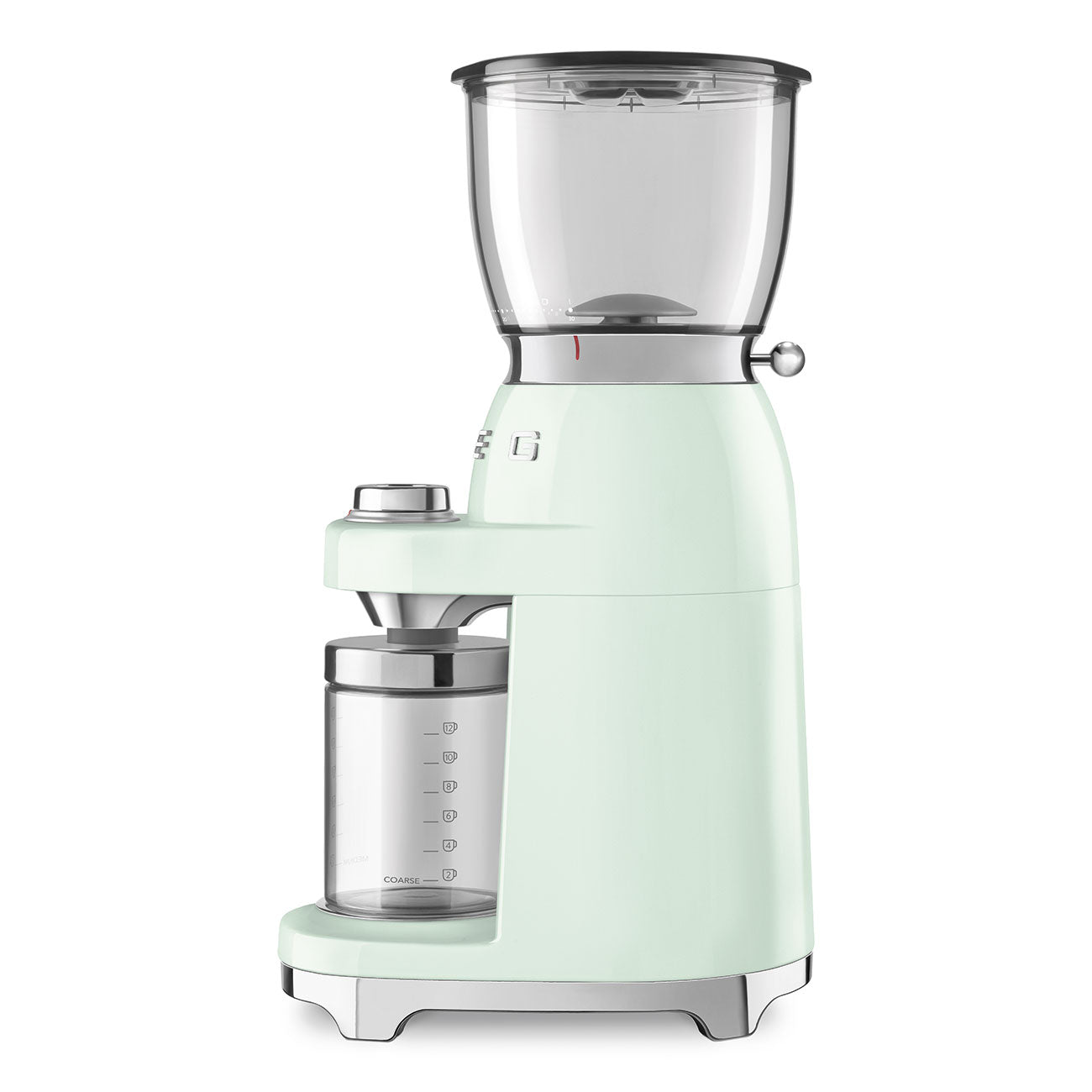 Conical Burr Coffee Grinder – Retro-Style Pastel Green