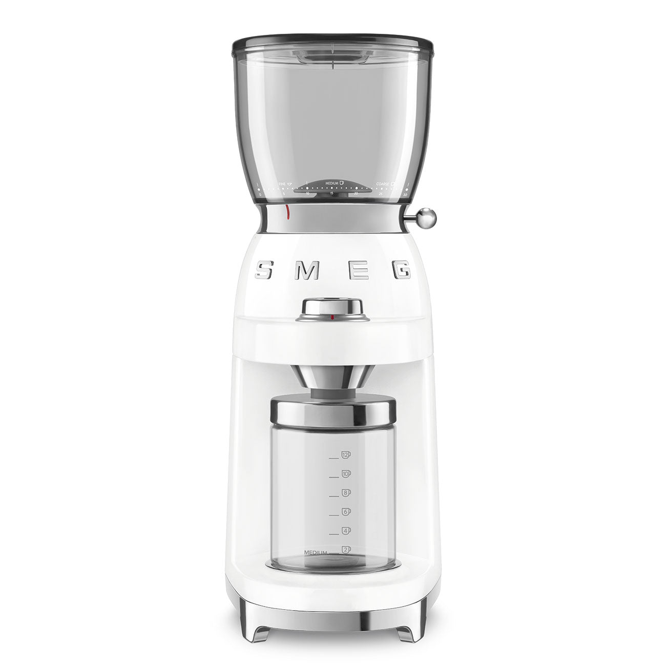 Coffee grinder Retro-style White Glossy