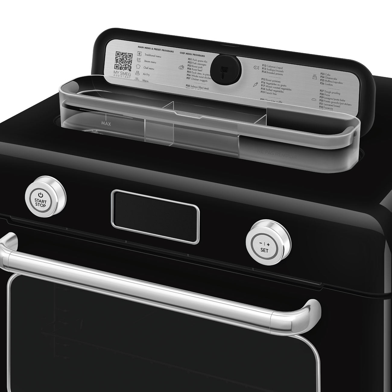 Countertop Combi Oven Retro-style Black Glossy
