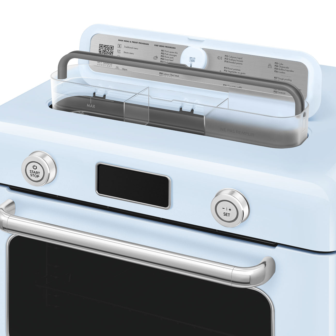 Countertop Combi Oven with Air Fry & Steam - Retro-Style Pastel Blue