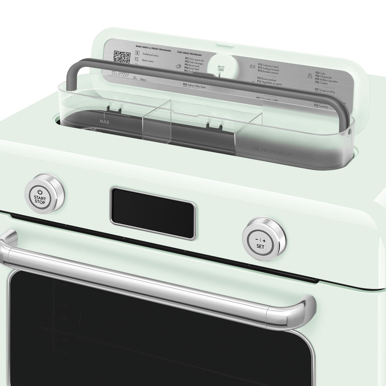Countertop Combi Oven with Air Fry & Steam – Retro-Style Pastel Green
