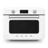 Countertop Air Fry Oven with Steam, Retro-style White Glossy