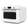 Countertop Air Fry Oven with Steam, Retro-style White Glossy