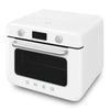 Countertop Air Fry Oven with Steam, Retro-style White Glossy