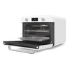 Countertop Air Fry Oven with Steam, Retro-style White Glossy
