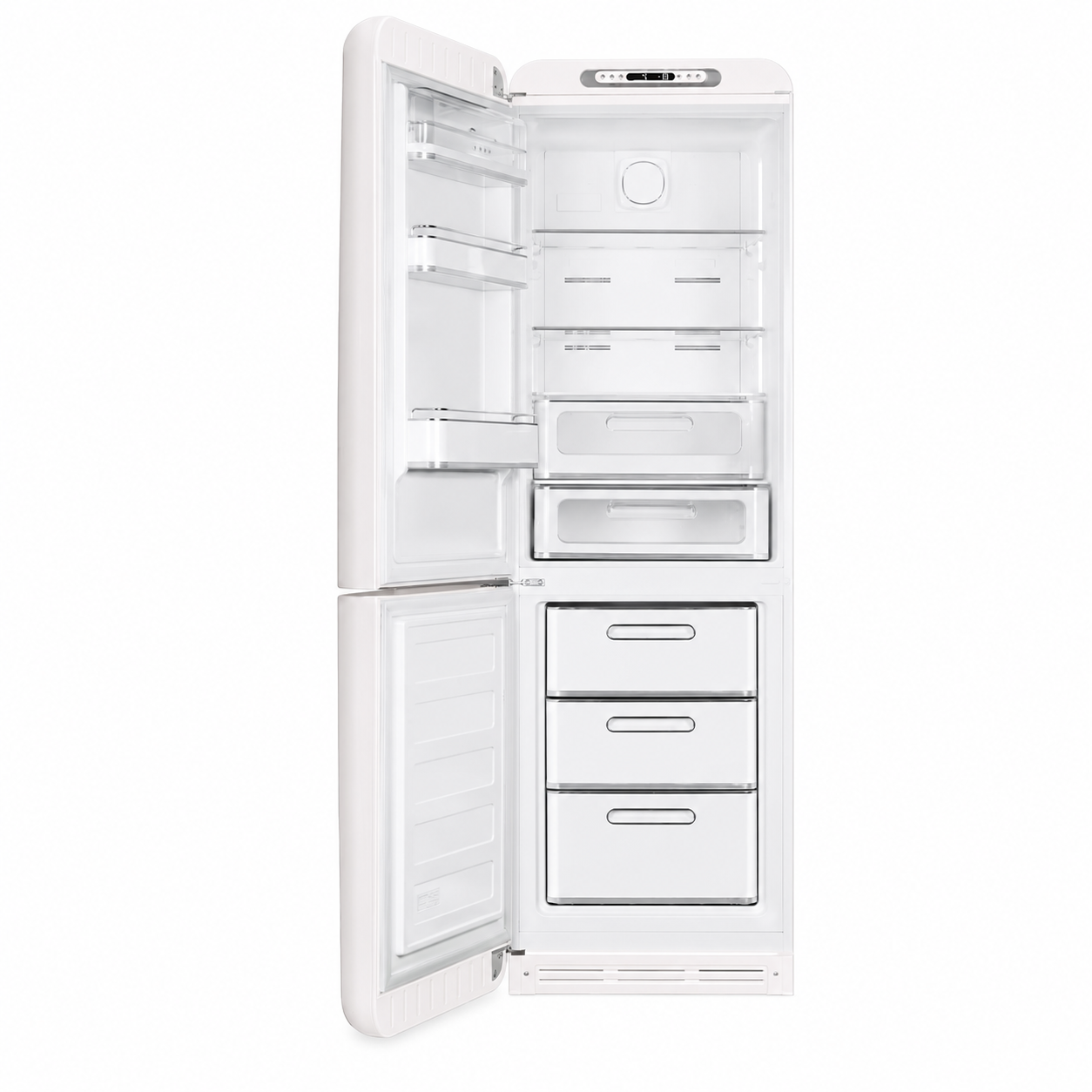 Retro-Style Refrigerator (12 cu ft, Left Hinge) - White