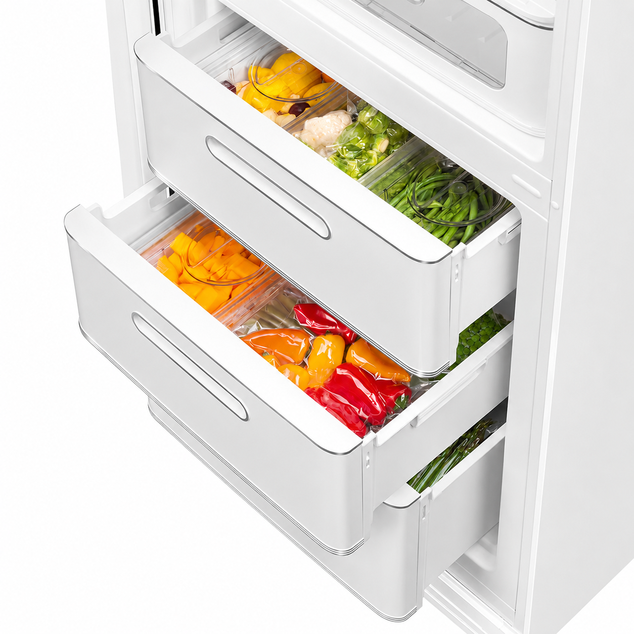 Retro-Style Refrigerator (12 cu ft, Left Hinge) - White