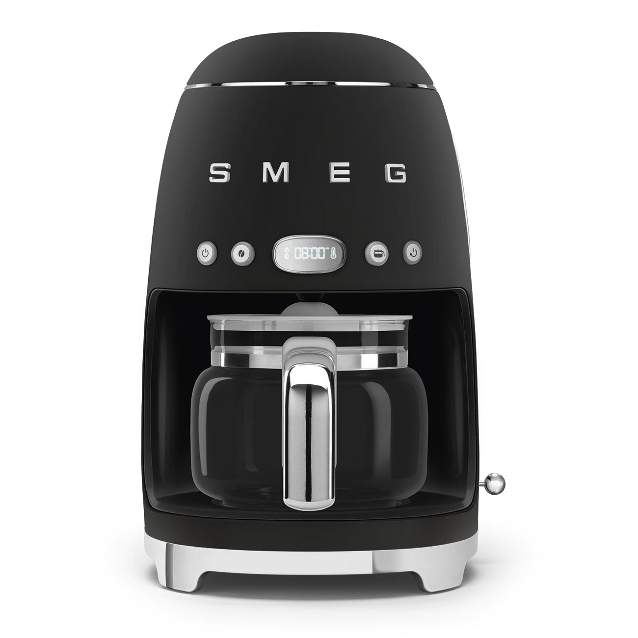 Retro-Style Drip Coffee Machine (10 Cups) – Black Matte