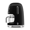 Drip-filter coffee machine Retro-style Black Glossy