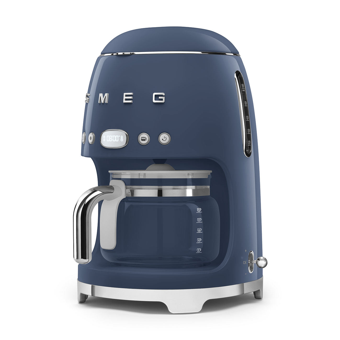 Drip-filter coffee machine Retro-style Navy Blue Glossy