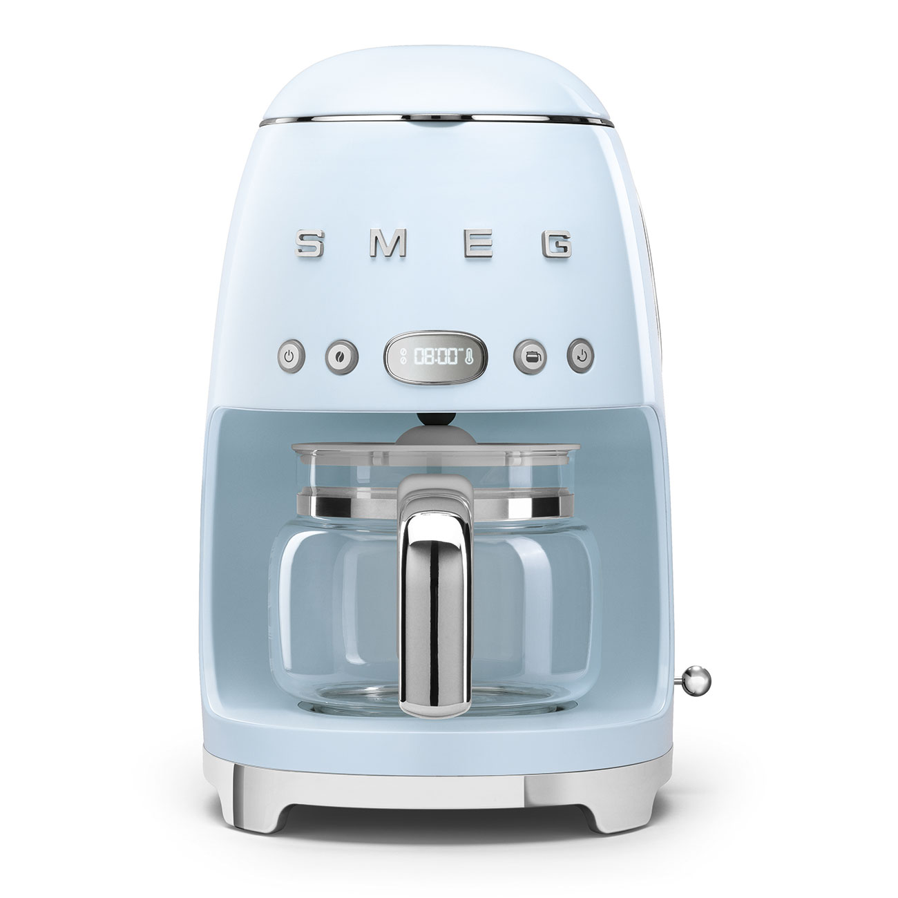 Drip-filter coffee machine Retro-style Pastel blue Glossy