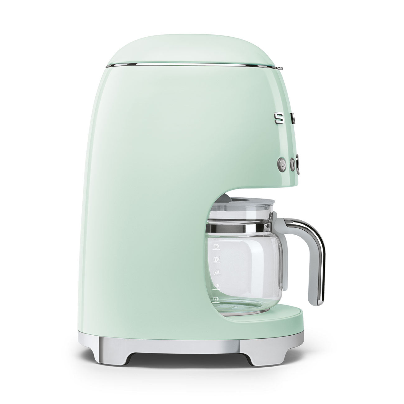 Drip-filter coffee machine Retro-style Pastel green Glossy