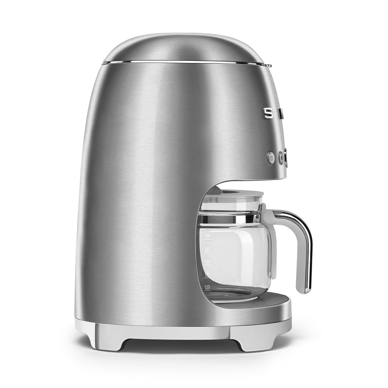 Drip-filter coffee machine Retro-style Stainless steel Brushed